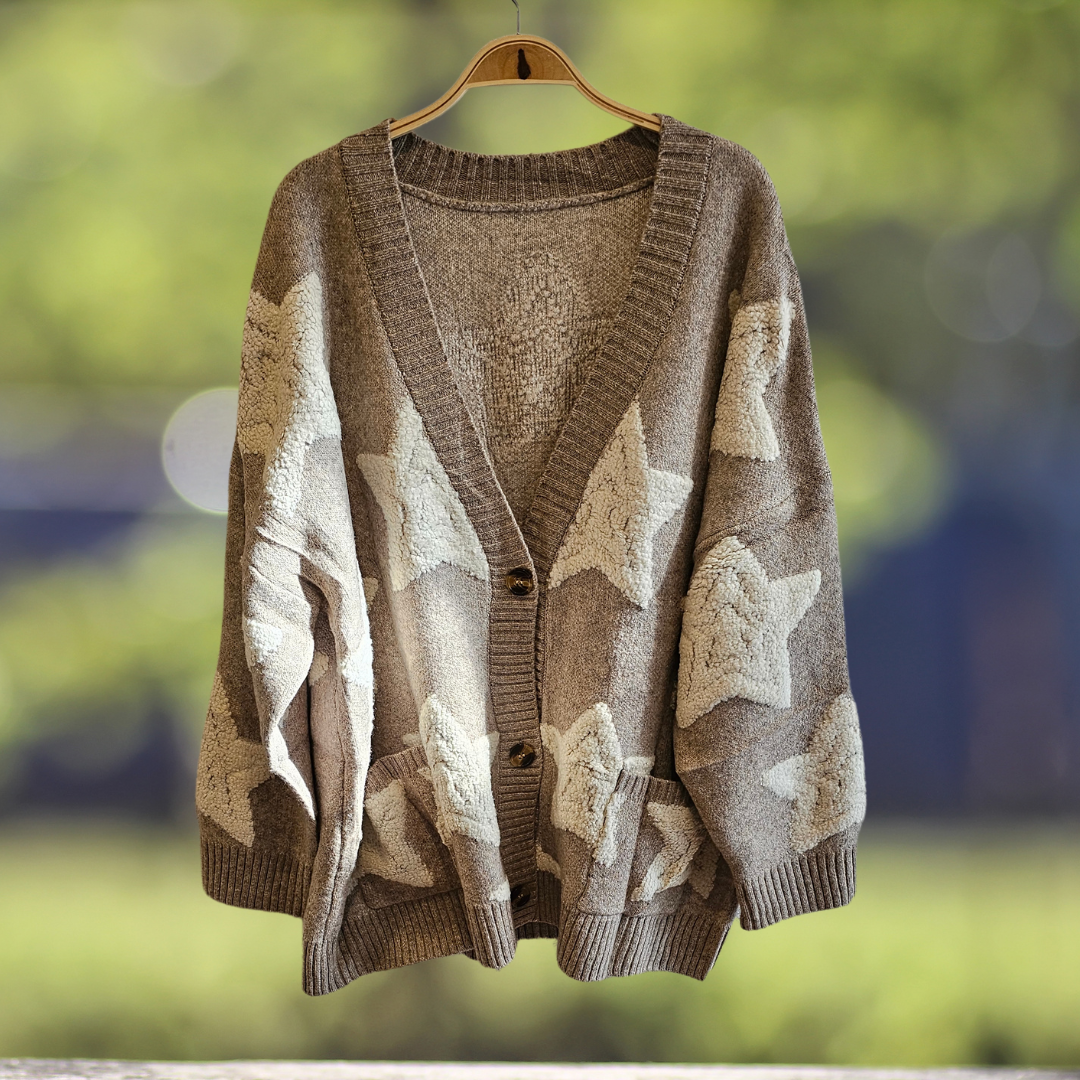 STAR Cardigan in Tan