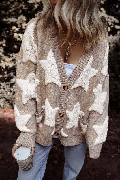 STAR Cardigan in Tan