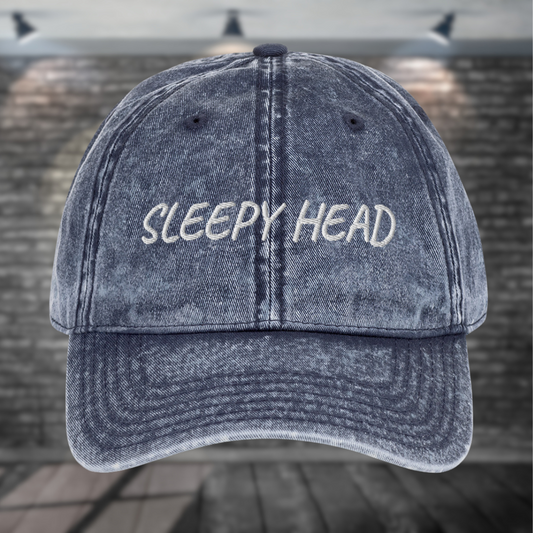 SLEEPY HEAD Twill Cap